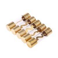 5Pcs Gold Plated Glass AGU Fuse Fuses Pack Car o Amp Amplifier Electrical Circuitry Parts