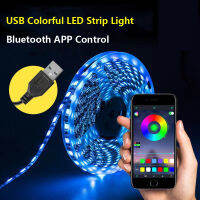 บลูทูธแถบไฟ LED RGB สำหรับห้องทีวีพื้นหลังผนังตกแต่ง 5V USB 4Pin 5050 Smart APP Controller สีเปลี่ยน-Youerd