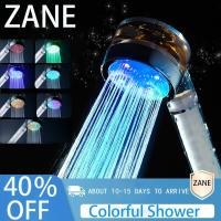 [HOT BEIJMKLHIW 547] ZANE ที่มีสีสัน Led หัวฝักบัวแรงดันสูงประหยัดน้ำมือถือเปลี่ยนห้องน้ำหัวฝักบัวชุดเซ็นเซอร์อุณหภูมิฝน