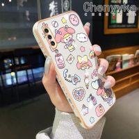 Chenyyka เคส A30s A50s A50ปลอกสำหรับ Samsung ลายการ์ตูนสาวน่ารัก,เคสซิลิโคนเคลือบดีไซน์ใหม่ฝาปิดเลนส์เต็มรูปแบบปกป้องกล่องกันกระแทกกล้องถ่ายรูปเคสนิ่ม