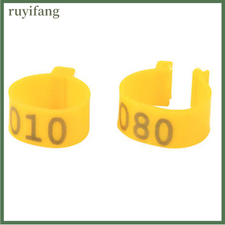 ruyifang-100x-16mm-clip-on-leg-band-แหวนสำหรับไก่เป็ดไก่ไก่ไก่ไก่ไก่ไก่ไก่ไก่ไก่ไก่