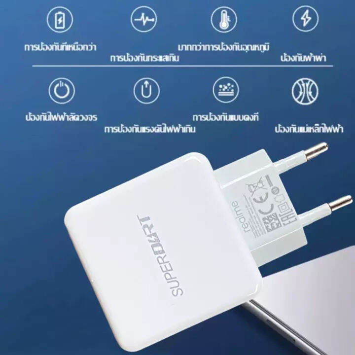 ชุดชาร์จrealme-type-c-65w-superdart-หัวพร้อมสายชาร์จ-ชาร์จด่วน-ชาร์จเร็ว-realme-super-vooc-สำหรับ-realme-7-pro-x7-pro-x50-pro-ของแท้-รับประกัน1ปี-by-gesus-store