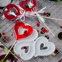 Silicone Lollipop Molds Bunny Rabbit Heart Shape Snowmen Chocolate Candy Cheese Mould Cake Decorating Bakeware Kitchen Tools