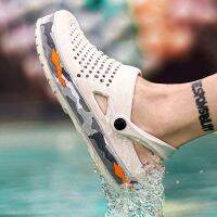 ขายดีที่สุด ioztt2023 - /☇❧ Beach Sandals Men Shoes Size 40-45 Quick-Drying Men 39;s Lazy Slippers Hollow Out Platform