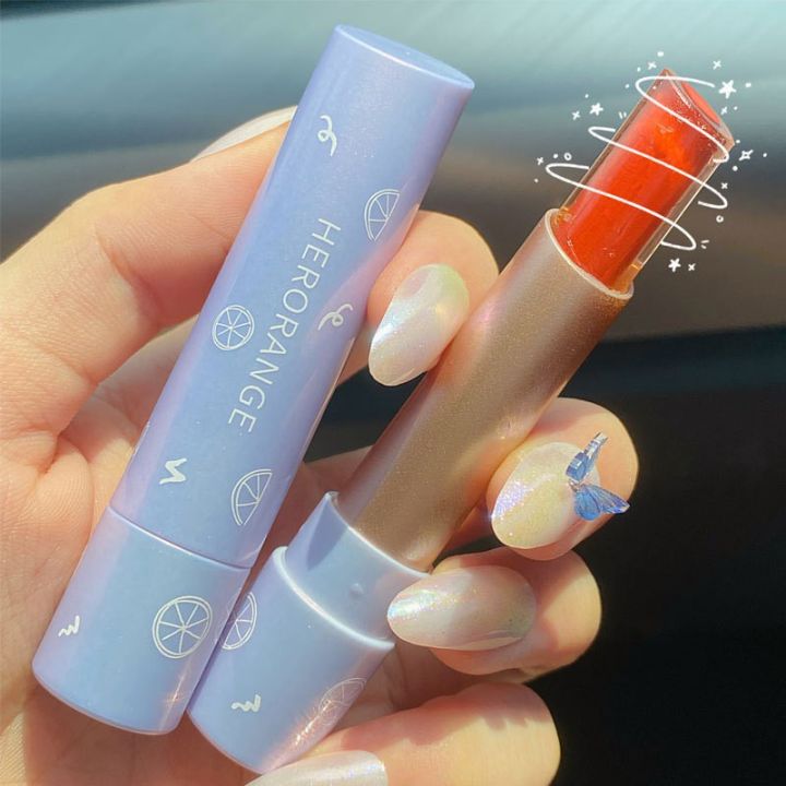 lip-stick-herorange-ลิปมันเปลี่ยนสี-ให้ริมฝีปาก-ฉ่ำวาว-he6133