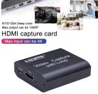 Mini USB Video Capture Card HDMI To USB 2.0 4K 1080PสำหรับPS4 XBOXโทรศัพท์เกมจับสำหรับMAC Windows Live