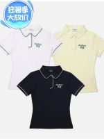 23 Summer New Korean Golf Clothing MALBON Ladies Sports T-Shirt Short Sleeve Golf Fashion Top