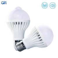 Led PIR Motion Sensor Lamp 220V 3W 5W 7W 9W 12W LED Bulb With Sound Sensor E27 Infrared Radiation Motion Detector Security Light