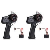 2X AX-7S AX7S 2.4G 3CH Transmitter Remote Controller with 2 in 1 Receiver ESC for WPL D12 MN D90 MN99S MN86