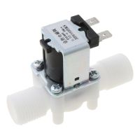 Electric Solenoid Valve Magnetic N/C Water Air Inlet Flow Switch 1/2 quot; DC 24V