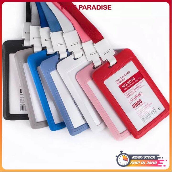 [Malaysia Stock] Employee Name ID Card Cover Plastic Work Identity