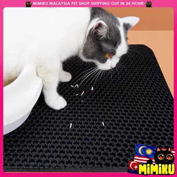 Cat Litter Tray Mat Waterproof EVA Double Layer Cat Self Cleaning Sandbox  Pad Non Slip Pet