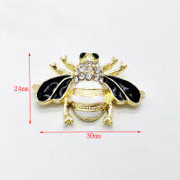 10 Pieces Handbags Luggage Hardware Drill Little Bee Metal Female Bag Epoxy Resin Insect Decorative Buckle Female Shoe Labels
