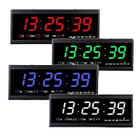 PD-นาฬิกาดิจิตอล(JH4819) 48x19x4.5cm นาฬิกา ตั้งโต๊ะ LED DIGITAL CLOCK นาฬิกาแขวน นาฬิกาตั้งโต๊ะ มี4สี