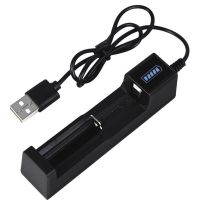 “{: USB แบตเตอรี่สล็อต1อเนกประสงค์อะแดปเตอร์ชาร์จในรถยนต์การชาร์จไฟ LED อัจฉริยะสำหรับแบตเตอรี่ Li-Ion แบบชาร์จไฟได้18650ที่ชาร์จ14500 26650