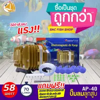 ปั๊มลมลูกสูบ RESUN AP-40 ปั๊มออกซิเจน ปั๊มลม พร้อมอุปกรณ์ชุดสายยาง (Size L) *ของแถมอาจมีการเปลี่ยนแปลงสีและรุ่น