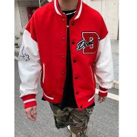 Letter Stitching Embroidery Womens Jacket Coat Y2K Jacket Couple Clothes 2021 New Embroidery Baseball Uniform Casual Loose