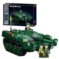 ProudNada Toys ตัวต่อเลโก้ เลโก้ รถถัง ทหาร Sluban MODELBRICKS STRV103 692 PCS M38-B1010