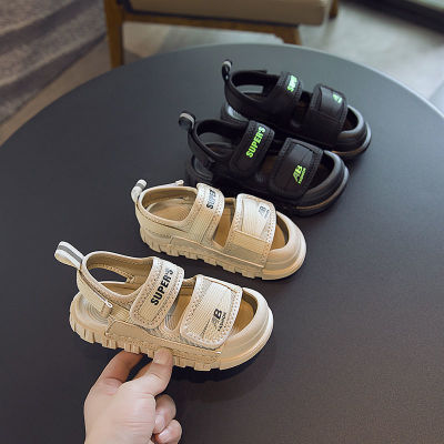 รองเท้าแตะเด็กชาย 2022 ฤดูร้อนใหม่ใหญ่บริสุทธิ์ Baotou รองเท้ารองเท้าเด็กลื่นเด็กรองเท้าแตะรองเท้าสาว