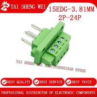 5Sets Wall Terminal 15EDG-3.81MM 15EDG 3.81mm Pluggable Screw Terminal Block 2P 3P 4P 5P 6P 7P 8P 9P 10P Plug Type PCB Connector