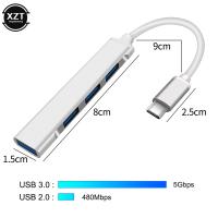 [HOT HAIXWLXKWW 589] Type C USB HUB 3.0 3.1 4 Port Splitter Adapter สำหรับ HUAWEI 15อุปกรณ์เสริม Hub