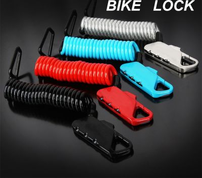 【CW】 Motorcycle Helmet Lock 3-Digits Security Cable Hard Alloy for 47.2‘’ Retractable Luggage