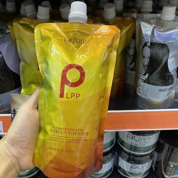 เชื่อมแกน-lpp-ทรีทเม้นท์บำรุงผม-ถุงสีเหลืองทอง-มี2ขนาด-460-ml-820ml