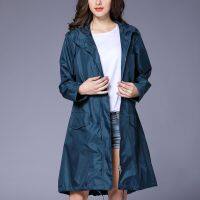 利Junior Outerwear Womens Loose Windproof Coat Glossy Solid Hoodie Rain Jacket Outdoor Waterproof Zipper Windbreaker A-Line Outwear Women Fashion Thick Warm Coat