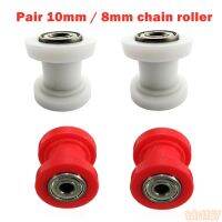 ❁◆ 1pcs Pit Bike 8/10mm Red Nylon Chain Roller Guide 420 428 Bearing 110 125cc 140cc 160cc