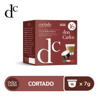 Don Carlos Cortado (Espresso Macchiato) Dolce Gusto 16x กาแฟพรีเมียม กาแฟอิตาลี กาแฟแคปซูล ดอลเช่ กุสโต