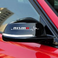 Alialauto 2 X สติกเกอร์กระจกมองหลังรถยนต์ Nismo และดีคอลตกแต่งสำหรับ Nissan ทีด้าซันนี่ Qashqai March Teana X-Trai 12Cm * 2Cm