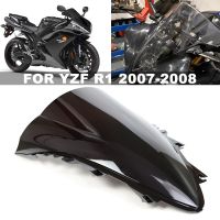 ✿ สำหรับ Yamaha YZF 1000 R1 2007 2008 YZF-R1กระจกหน้ารถกระจกบังลมหน้าฟองน้ำสองชั้น YZFR1