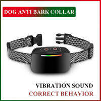 Electric Dog Barking Collar Safety Waterproof Vition Training Dog Collar Control 3 Modes Anti-Barking Suitable For All Dogs