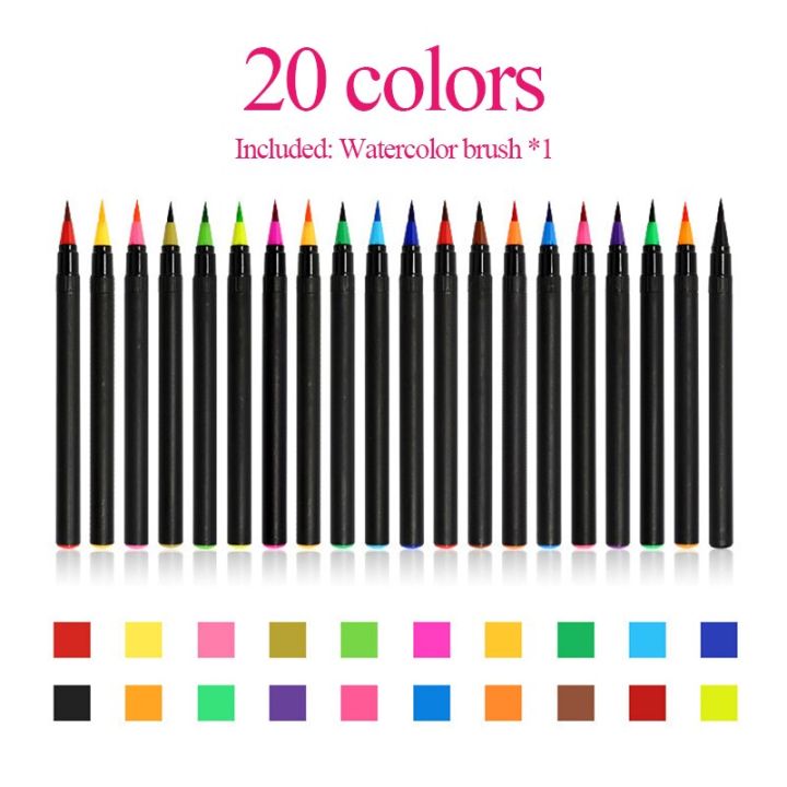 watercolor-brush-marker-pen-20-24-colors-washable-soft-head-tip-smooth-ink-brush-for-chinese-ink-painting-hand-painted-graffiti