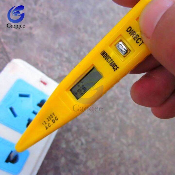 ac-dc-12v-250v-voltage-tester-pen-lcd-digital-ac-dc-voltage-detector-continuity-voltage-detection-pen-inductance-detector-sensor