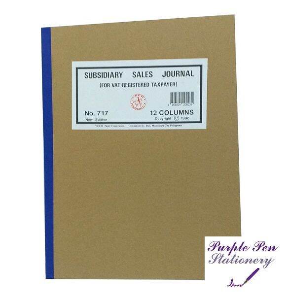 ACCOUNTING BOOKS COLUMNAR NOTEBOOK 717 SUB. SALES JOURNAL 12 COLS