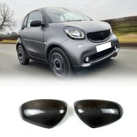 Real Carbon Fiber Mirror Cover Rearview Side Mirror Cap for Mercedes-Benz Smart W453 2015-2021