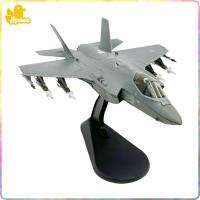 ของเล่นขนาดจิ๋วโมเดลเครื่องบินแบบจำลอง Hyccccue 1:72 F-35A สำหรับชั้นวางทีวี