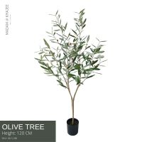 Olive Tree - Height 120 cm ต้นมะกอก  ความสูง 120 ซม.ต้นมะกอกปลอม ต้นไม้ปลอมเกรดพรีเมี่ยมเพื่อการตกแต่ง ต้นไม้ประดิษฐ์ตกแต่งบ้าน คอนโด