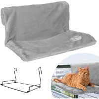 Cat Hammock Winter Warm Movable Hanging Bed Fleece Basket Hammocks Metal Iron Frame Sleeping Bed Pet Accessories Beds