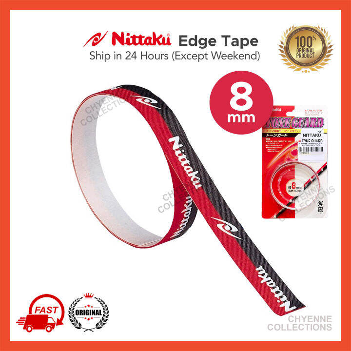 Nittaku 8mm Tone Guard Table Tennis Edge Tape (1 Paddle) Ping Pong Tape