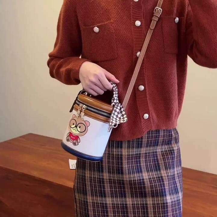 Beibaobao Bag Women's New Bear Bucket Bag Portable Shoulder Messenger ...