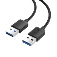 USB 3.0 to USB 3.0 Extension Cable Male to Male USB 3.0 Extender Cord Short Type A to USB A for Radiator Laptop TV Box Hard Disk