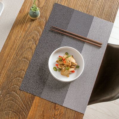 4pcs/lot Restaurant Insulation Placemat Table Mat Disc Pad Bowl Pad Coaster Waterproof Tablecloth Decoration PVC Mat 45x30CM