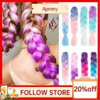 【COD&amp;Ready Stock】24 นิ้ว ถักเปียยักษ์ DIY แบบสาว Ombre ใหม่ สีชมพู สีเทา ทนความร้อนได้