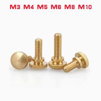 Brass Steps High Head Knurled Hand Screw Double Layer Computer Case Bolts Pure Copper M3 M4 M5 M6 M8 M10