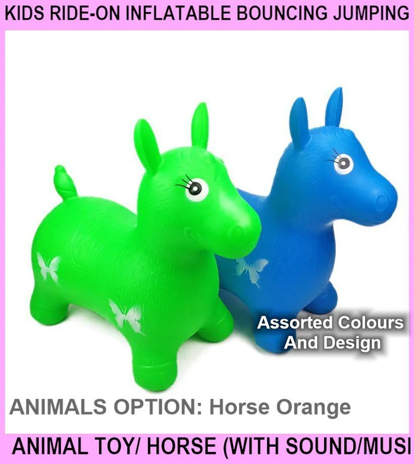 Kids Ride-on Inflatable Bouncing Jumping Animal Toy/ Jumping Horse (with  Sound/music) - Children - Rubber | Lazada