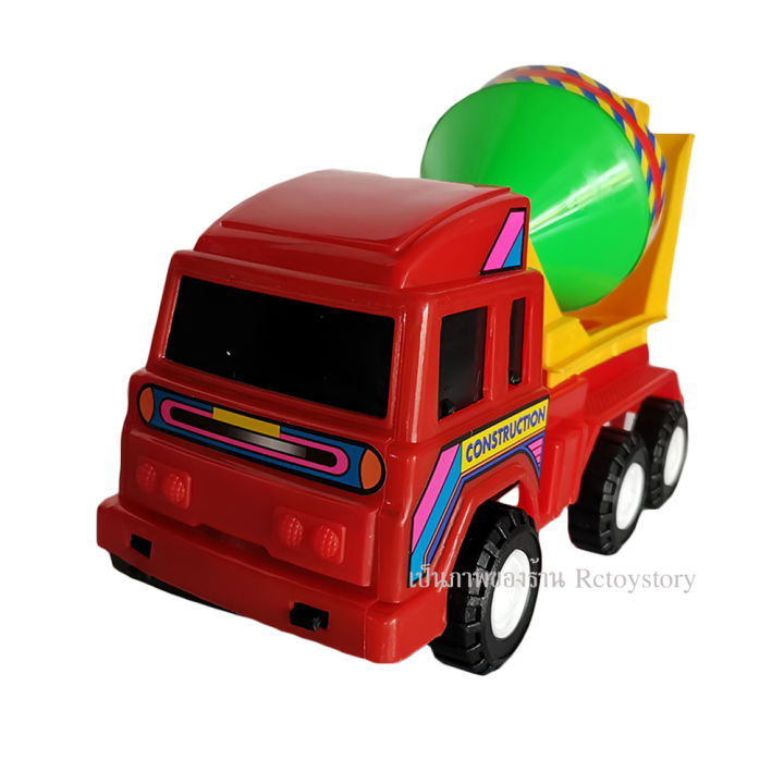 rctoystory-รถ-ของเล่น-รถผสมปูน-รถโม่ปูน-รถบรรทุก-รถตัก-รถก่อสร้าง-รถแข่ง-รถพลาสติก-คละสี