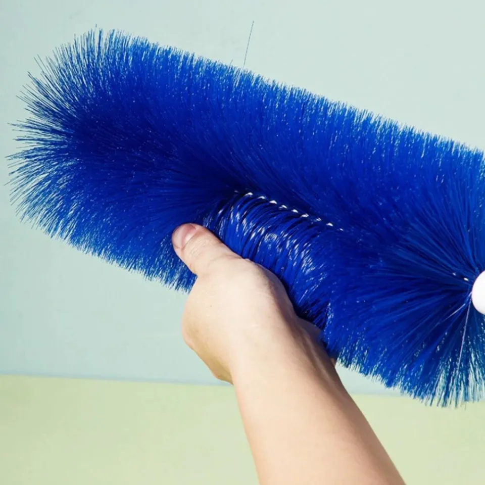 Flexible Fan Dusting Brush, Flexible Fan Dusting Brush (Non-disassembly  Cleaning), Bendable Dusting Brush, Electric Fan Dust Brush Cleaner  (Blue-2PCS)