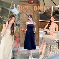 ‘Marindy Dress’ - เดรสสายเดี่ยว กระโปรงบาน เดรสสายเดี่ยวกระโปรงยาว ชุดออกงาน ชุดไปค่าเฟ่ ชุดไปทะเล RTW.K